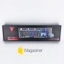  Игровой проводный комплект клавиатура и мышка Jedel GK100 геймерский комплект черный c RGB подсветкой