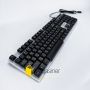  Игровой проводный комплект клавиатура и мышка Jedel GK100 геймерский комплект черный c RGB подсветкой