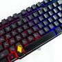  Игровой проводный комплект клавиатура и мышка PETRA MK геймерский комплект черный c RGB подсветкой