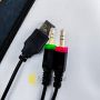  Игровой проводный комплект 4в1 клавиатура мышка наушники коврик Combo Gamer K01 геймерский комплект c RGB подсветкой