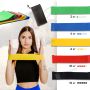 Эспандер для домашних тренировок на все группы мышц Esonstyle набор спортивных эластичных резинок лент с разной степенью нагрузки 
