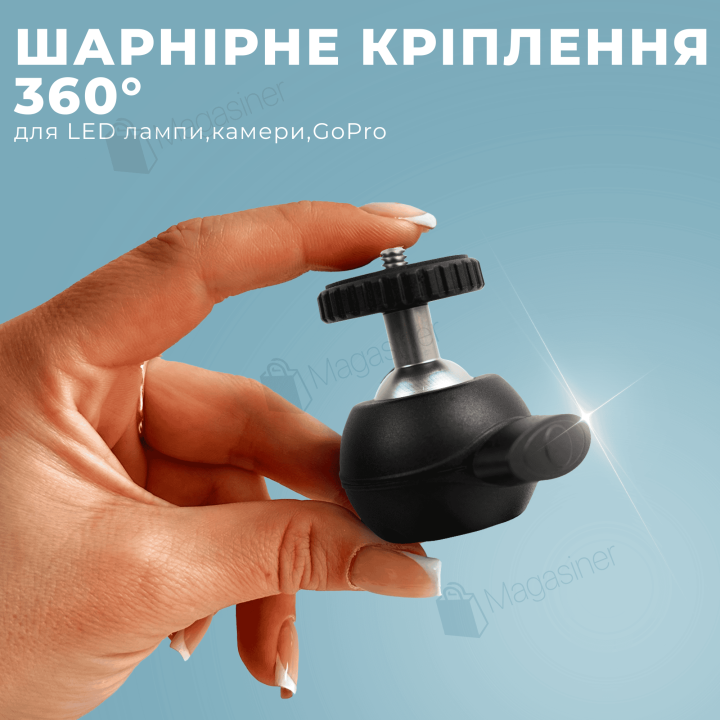 Універсальне шарнірне кріплення 360° BH-65 на штатив (2774)