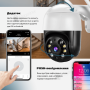 Вулична IP-камера відеоспостереження WiFi N3 (А8) 4mp + карта пам'яті 64 гб - ICSEE ЧОРНА (2776-1)