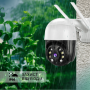 Вулична IP-камера відеоспостереження WiFi N3 (А8) 4mp + карта пам'яті 64 гб - ICSEE ЧОРНА (2776-1)