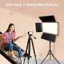 Прямокутне відеосвітло Pro LED U800 для фото, відео 29х17 см зі штативом 2,1 метр (2487-1)