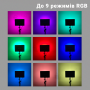 Професійна LED лампа PM-36 RGB 36х25 см зі штативом 2,1 метр (2480)
