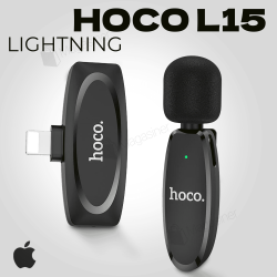 Професійний бездротовий петличний мікрофон HOCO L15 Lightning (2665-1)