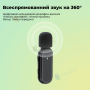 Мікрофон бездротовий петличний lightning з кейсом для смартфона (2807)