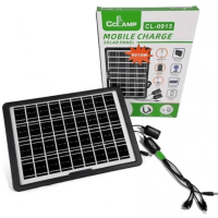 Сонячна панель CcLamp CL O9I5 потужністю 15W для зарядки телефонів і домашніх гаджетів 2 USB роз'єми (2866)