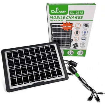 Сонячна панель CcLamp CL O9I5 потужністю 15W для зарядки телефонів і домашніх гаджетів 2 USB роз'єми (2866)