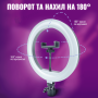 Комплект блогера Ring Light (кільцева led лампа 26 см / 20 Вт / тринога / мікрофон) (2289)