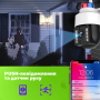 Вулична поворотна WI-FI IP-камера відеоспостереження IP WiFi Q15 v380 3 Мп з віддаленим доступом (2941)