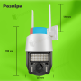 Вулична поворотна WI-FI IP-камера відеоспостереження IP WiFi Q18 v380 3 Мп з віддаленим доступом (2942)