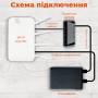 Кабель дріт для роутера/терміналу DC USB 5V на 12V DC 5.5х2.1 від повербанка 12 В (2479-1)