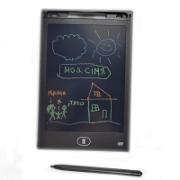 Дитячий планшет LCD графічний для малювання та записів 8.5" зі стилусом, чорний