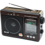Великий всехвильовий радіоприймач AM/FM/SW1-SW9 MP3 з USB і акумулятором Golon (RX-9966)