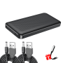 Повербанк BOROFONE 10000mAh BJ3 10000mAh + 2 шт. USB-шнур для вай-фай роутера 9В/12В (Led лампа у подарунок) (2479-2)