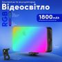 Портативне відеосвітло RGB для фото- та відеозйомки, накамерне світло з прищіпкою (3414)