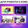 Штатив для телефону 180 см з відеоосвітленням RGB і бездротовим петличним мікрофоном (3509)