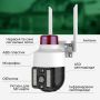 Набір 2 шт. Вулична поворотна Wi-Fi IP-камера відеоспостереження IP WiFi Q15 v380 3 Мп з віддаленим доступом (2941-2)