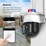 Набір 2 шт. Вулична поворотна Wi-Fi IP-камера відеоспостереження IP WiFi Q15 v380 3 Мп з віддаленим доступом (2941-2)