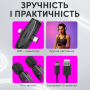 Подвійний мікрофон-петличка Hoco L15 Type-C/Lightning для телефону (3450)