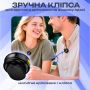 Мікрофон петличка Hoco L22 Type-C/Lightning подвійний із зарядним кейсом (3607)