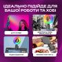 Селфі кільце Plokama LED U20 Pro RGB на прищіпці для телефону, ноутбука (3366-1)