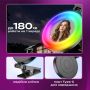 Селфі кільце Plokama LED U20 Pro RGB на прищіпці для телефону, ноутбука (3366-1)