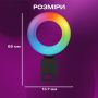 Селфі кільце Plokama LED U20 Pro RGB на прищіпці для телефону, ноутбука (3366-1)