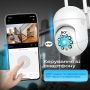 Вулична поворотна WI-FI IP-камера відеоспостереження IP WiFi A11 3 Мп V720 з віддаленим доступом (3650)
