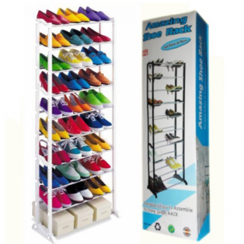 Вместительная полка органайзер для обуви Amazing Shoe Rack на 30 пар обувница в прихожую