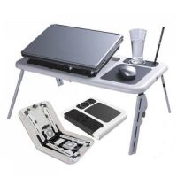 Подставка столик E-Table LD09 раскладной трансформер для ноутбука с 2 USB кулерами охлаждения E-Table LD09