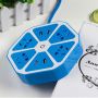 Сетевой фильтр универсальный HEXAGON SOCKET на 4 розетки и 4 USB порта переноска синий