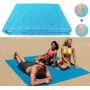 Пляжная подстилка покрывало анти-песок Sand Free Beach Mat для моря и пикника Blue