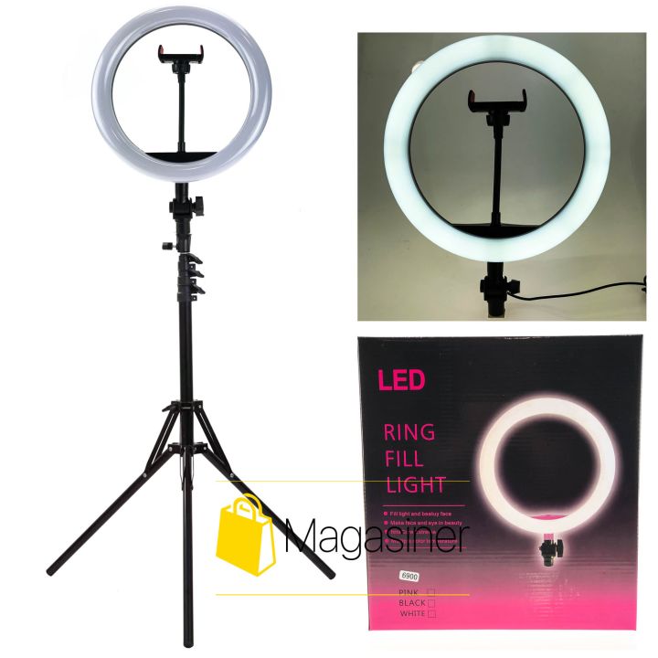 Селфі кільце (кільцеве світло) Ring Fill Light 26 см зі штативом 2м для блогера / селфі / фотографа / візажиста (1238-tg)