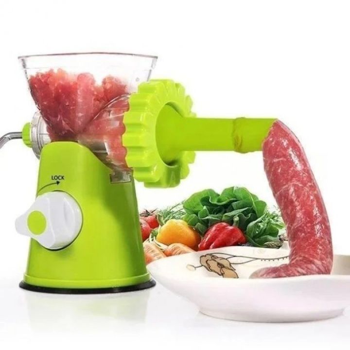 Ручная механическая мясорубка Multi Function Mincer c насадками для колбасы многофункциональная