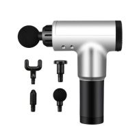 Портативный ручной мышечный массажер для тела Fascial Gun CY-801 Silver-Black