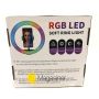 Кольцевая лампа (кольцевой свет) 26 см для блогера RGB / селфи / фотографа / визажиста (1300-no_tripod)