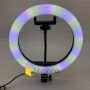 Кольцевая лампа (кольцевой свет) 26 см для блогера RGB / селфи / фотографа / визажиста (1300-no_tripod)