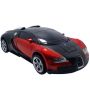 Аккумуляторная машина робот-трансформер на радиоуправлении Bugatti Veyron 1:14 красная
