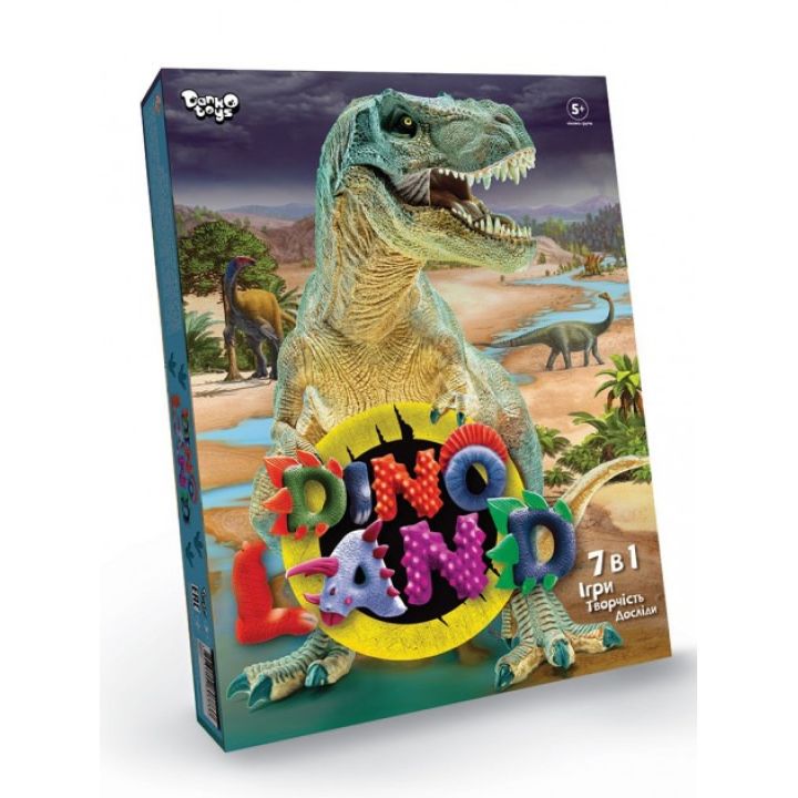 Игровой развивающий набор для мальчиков Dino Land 7 в 1 Danko Toys настольная игра