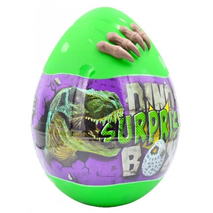 Детский игровой набор для творчества Яйцо Динозавра DINO SURPRISE BOX Danko Toys 30 см 15 сюрпризов зеленый