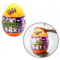 Детский игровой набор для творчества Яйцо Динозавра DINO SURPRISE BOX Danko Toys 30 см 15 сюрпризов желтое