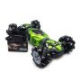 Машинка трансформер - перевёртыш на управлении жестами и пульте 40 см Champions Stunt Car Трюковая машина - вездеход на радиоуправлении c аккумулятором зеленая