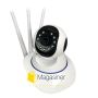 IP камера відеоспостереження WiFi 380 Pro автономна для дому поворотна панорамна вай фай відеокамера p2p smart (1516)