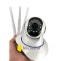 IP камера відеоспостереження WiFi 380 Pro автономна для дому поворотна панорамна вай фай відеокамера p2p smart (1516)