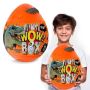 Детский игровой набор для творчества Яйцо Динозавра Dino WOW Box Danko Toys оранжевое