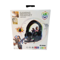 Игровые накладные проводные наушники с подсветкой KR-GM401 с микрофоном геймерские для компьютера и ноутбука