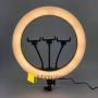 Кільцева RGB LED лампа 36 см зі штативом 2 метри (кільцеве світло) для селфі / фото / відео / інстаграма / тик струму / візажиста (1678)